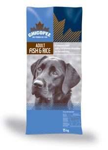 корм Chicopee EU Dog Adult Fish & Rice для взрослых собак на основе рыбы и риса (15кг)