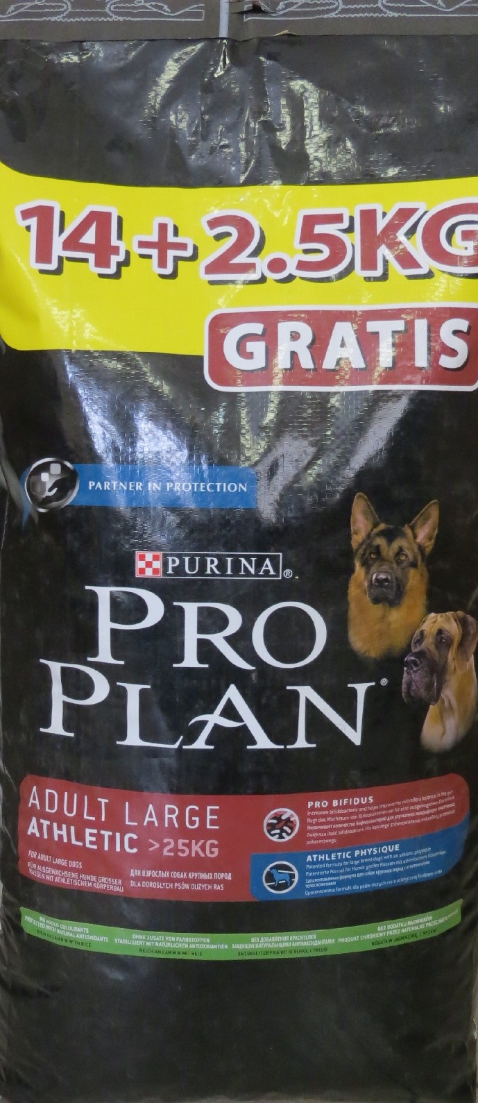 Pro Plan Adult Large Breed Athletic Lamb with Rice для собак крупных пород с ягненком (14 кг+2,5кг)