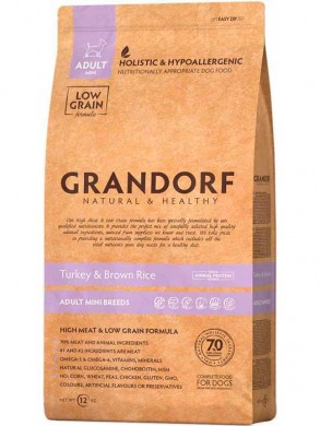 Корм для собак Grandorf Adult Mini Turkey Brown Rice 3кг