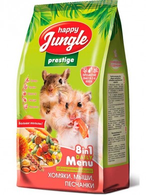 Корм Happy Jungle Prestige для хомяков и мышей 500гр