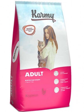 Корм Karmy Adult Cat Курица 10кг