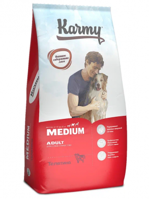 Корм Karmy Medium Adult Теляти