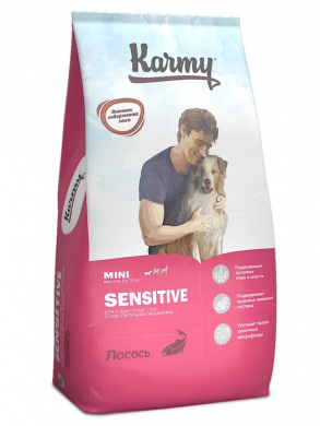 Корм Karmy Sensitive Mini Adult лосось (15кг)