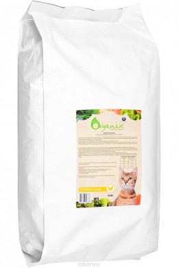 Корм Organix Adult Cat Chicken для кошек с курочкой (18кг)