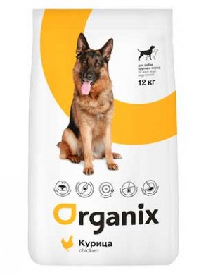 Корм Organix Adult Dog Large Breed Chicken для собак крупных пород (12кг)