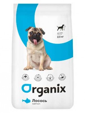 Корм Organix Adult Dog Salmon для собак со свежим лососем и рисом (18кг)