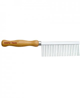 Расческа SHOW TECH PRO Wooden Comb 24 см с зубчиками 3,2 мм, частота 4 мм