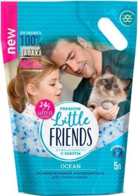 Силикагелевый наполнитель Little Friends Ocean 5 л