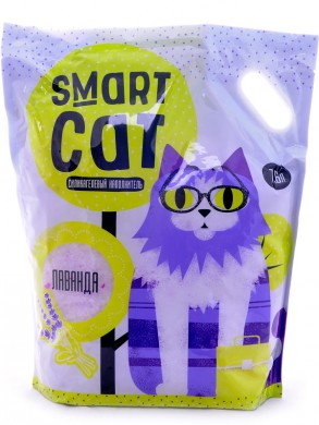 Силикагелевый наполнитель Smart Cat с ароматом лаванды (7,6л)