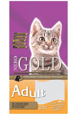 Сухой корм NERO GOLD super premium Cat Adult Chicken 32/18 для взрослых кошек (2,5 кг)