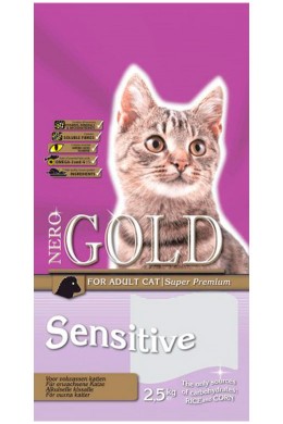 Сухой корм NERO GOLD super premium Cat Adult Sensitive для чувствительных кошек (2,5 кг)