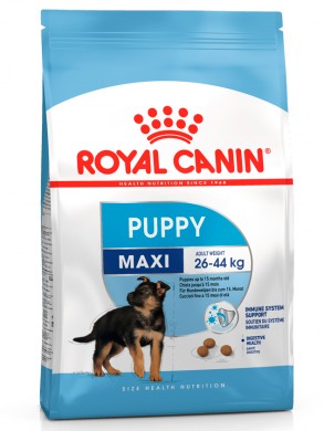 Рацион корма Royal Canin Maxi Junior для щенков крупных прод с 2 до 15/18 месяцев (15 кг)