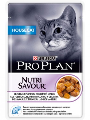 Влажный корм ProPlan Housecat индейка в желе (85гр)