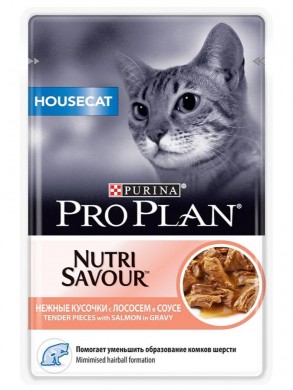 Влажный корм ProPlan Housecat лосось в соусе (85гр)