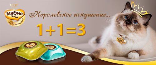 Акция! Мнямс деликатес 1+1=3